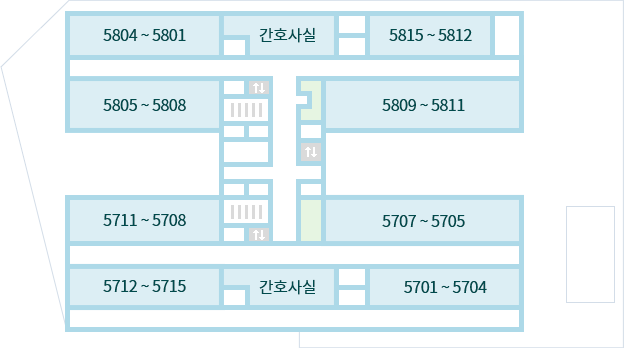 별관 5층 원내배치도